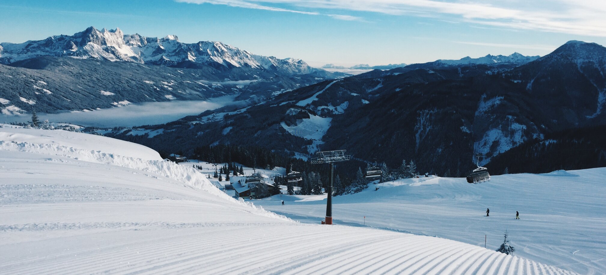 Perfekt präparierte Skipisten in Ski amadé
